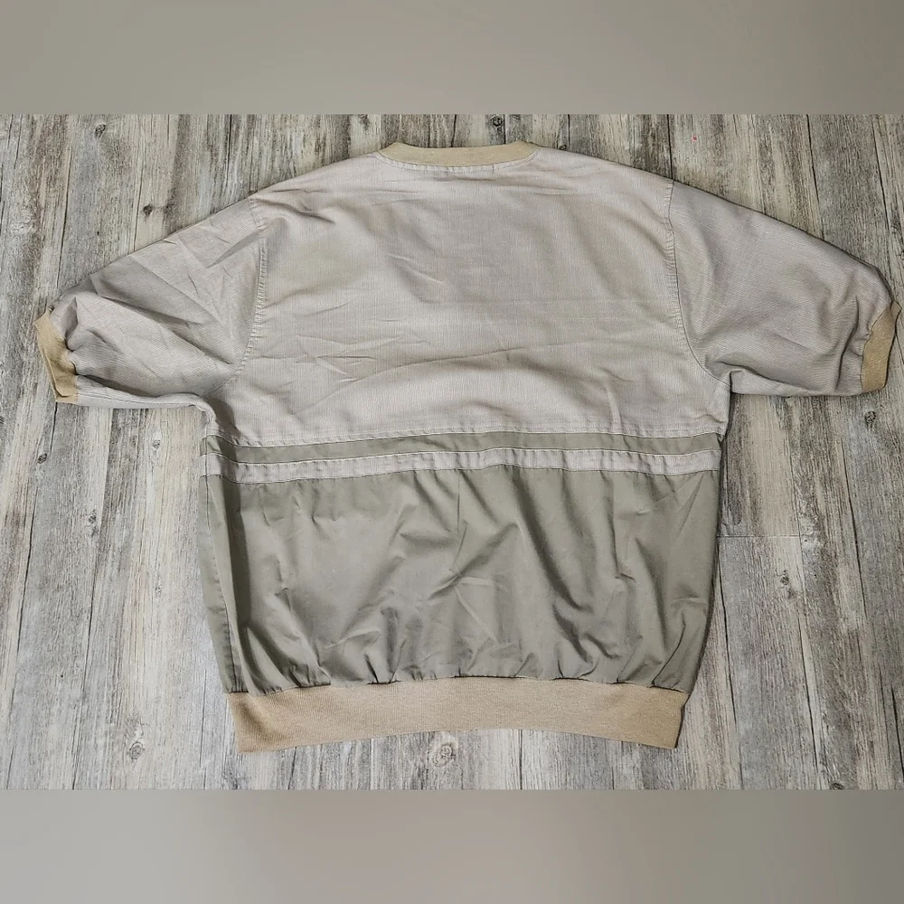 Vintage Pierre Cardin Men’s Vneck Pullover Banded Waist Color Block Tennis Large